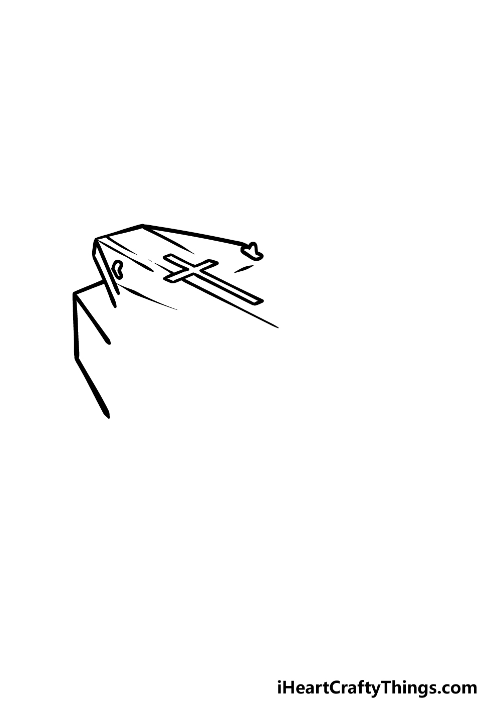 drawing a coffin step 1