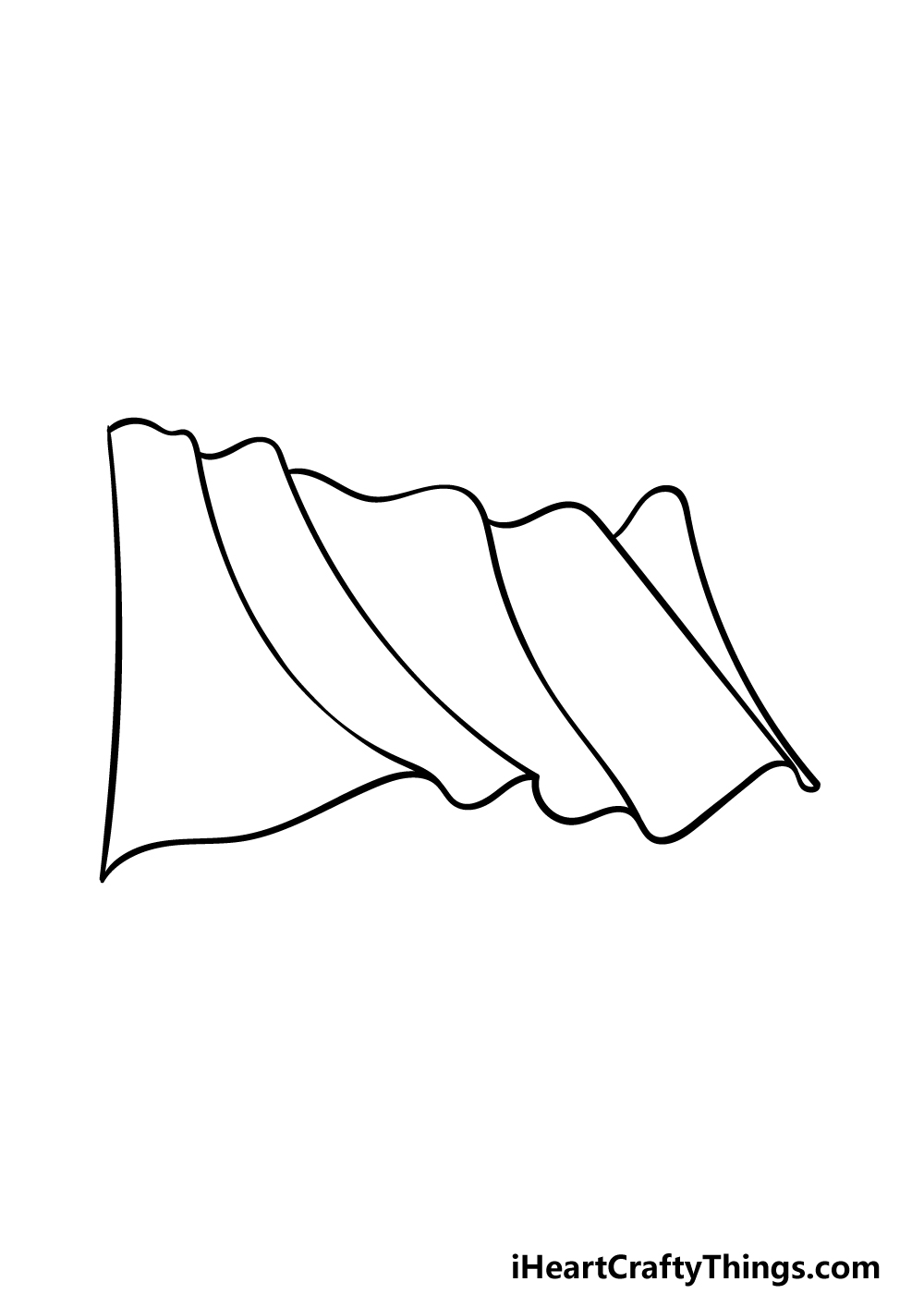 drawing Mexican flag step 2