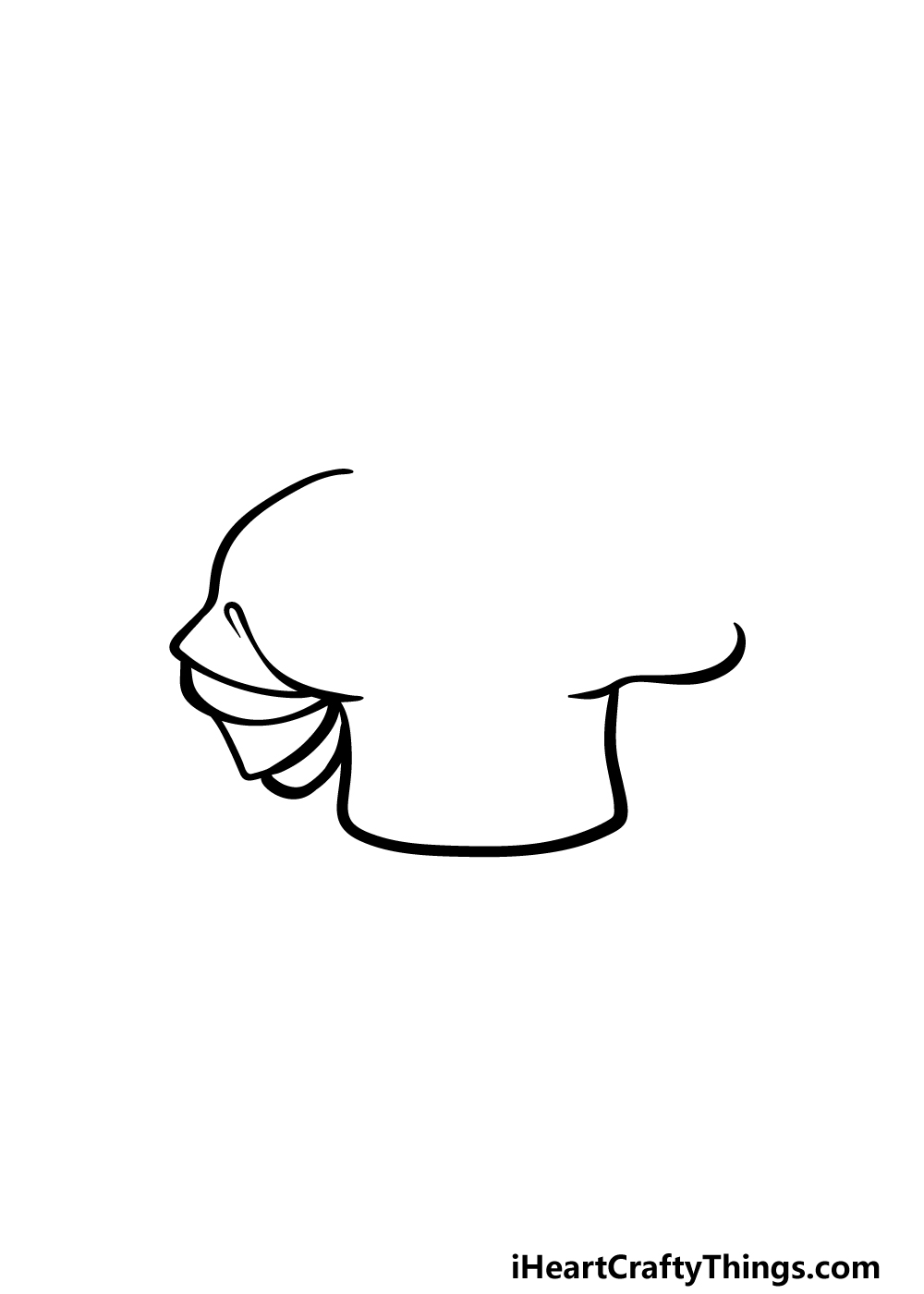 drawing chef’s hat step 2