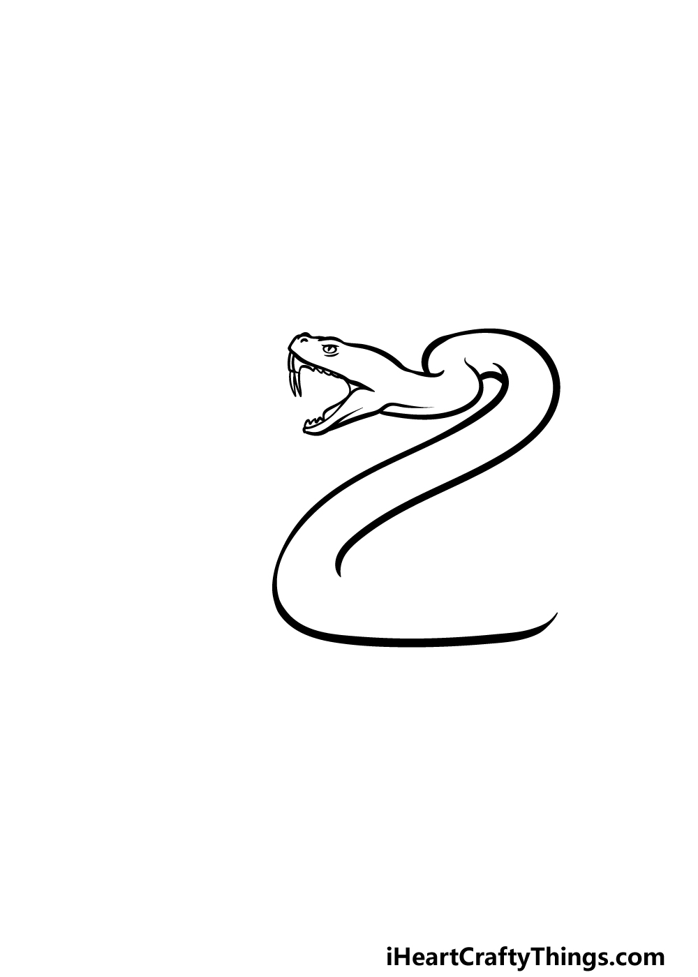 drawing a rattlesnake step 2