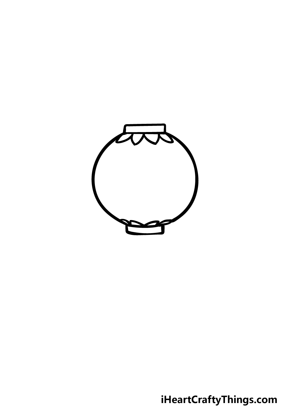 drawing a lantern step 2