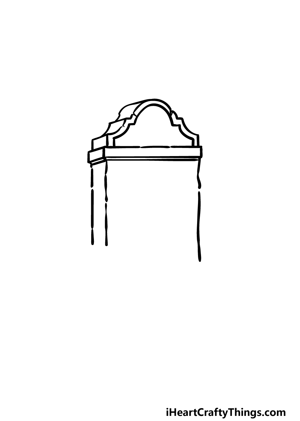 drawing a tombstone step 2