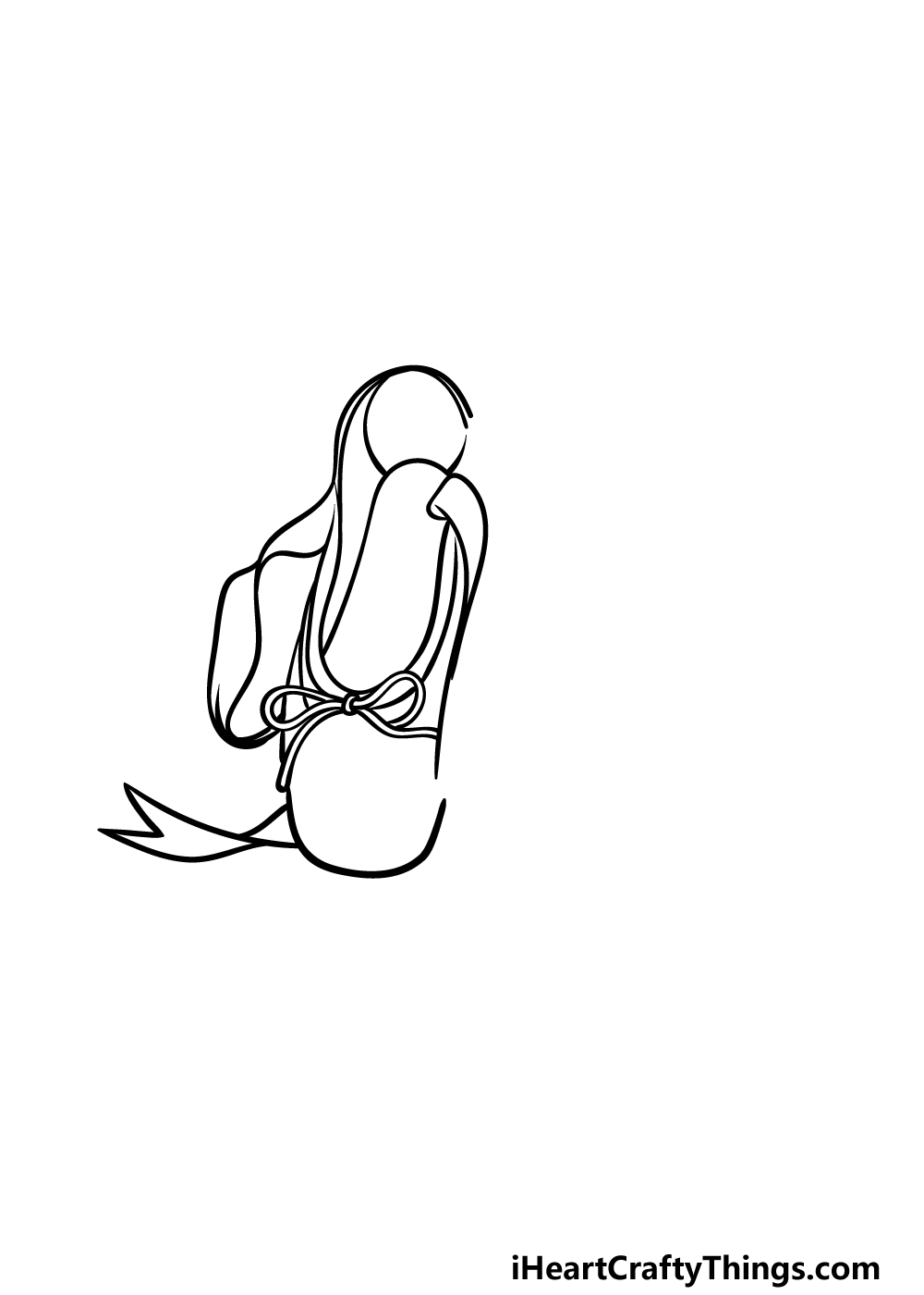 drawing ballet shoes step 2