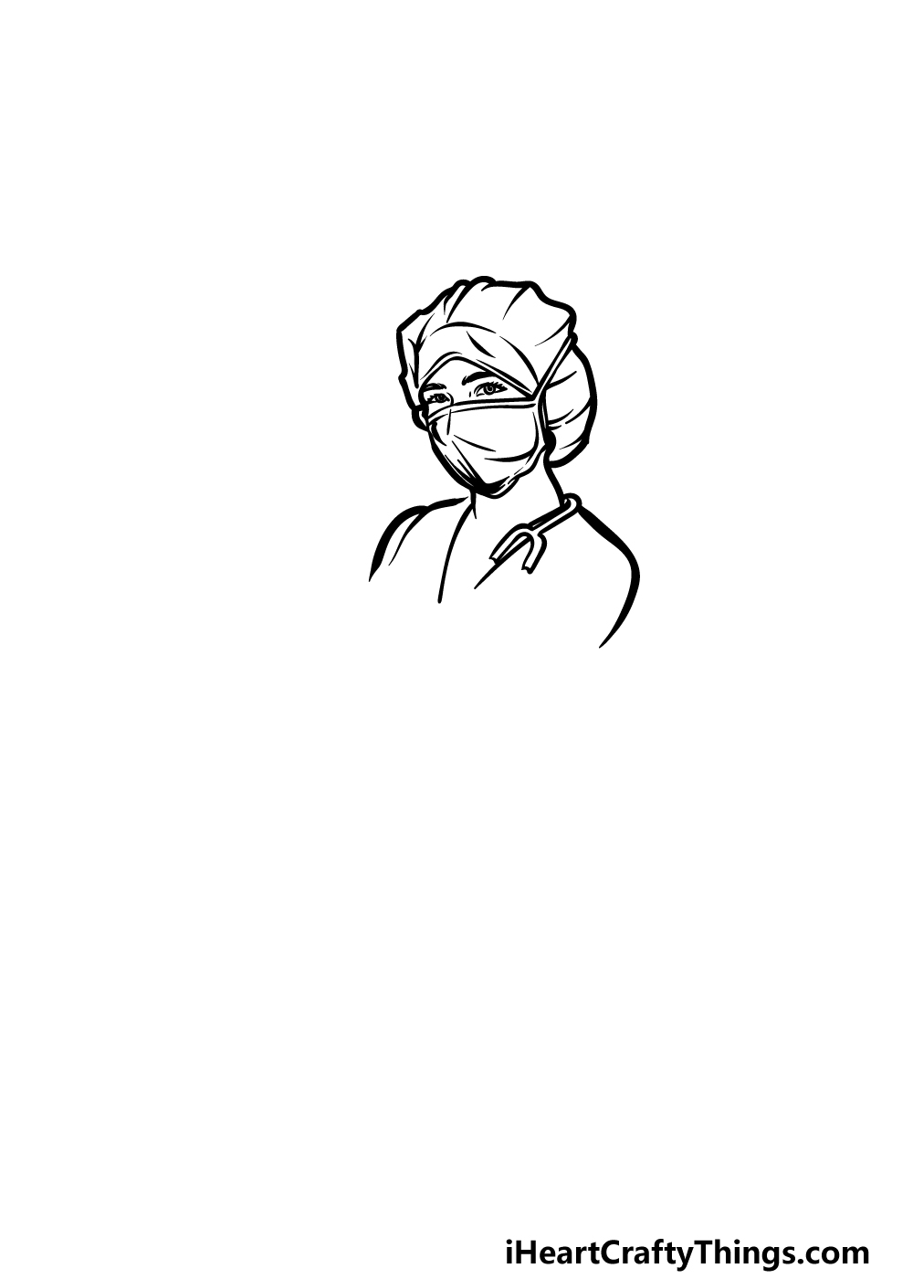 drawing a nurse step 2