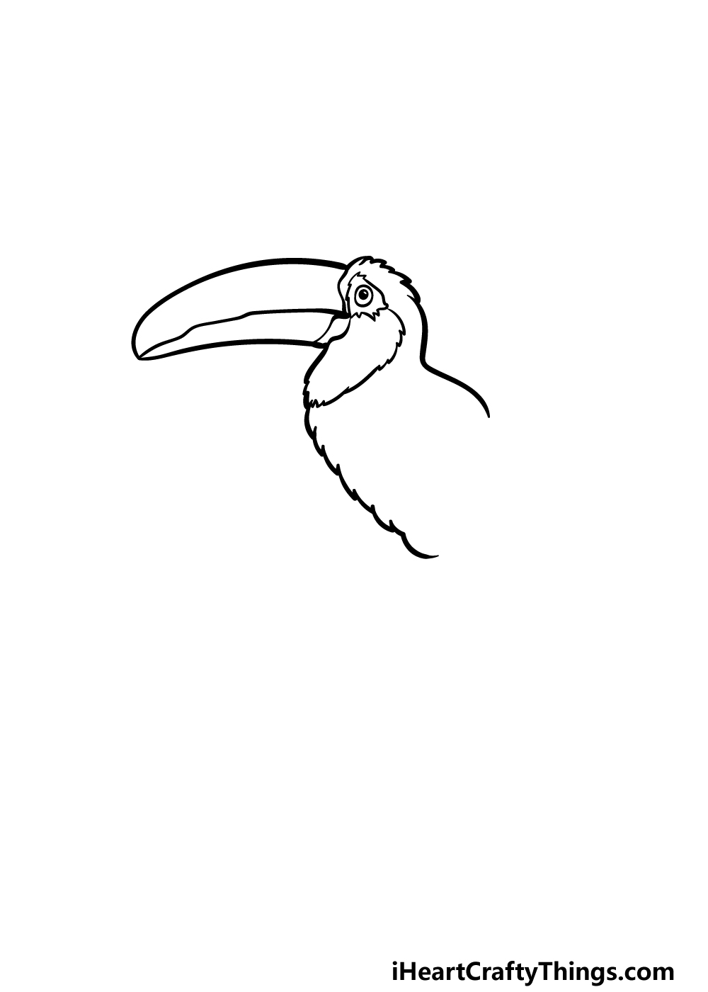 drawing a toucan step 2