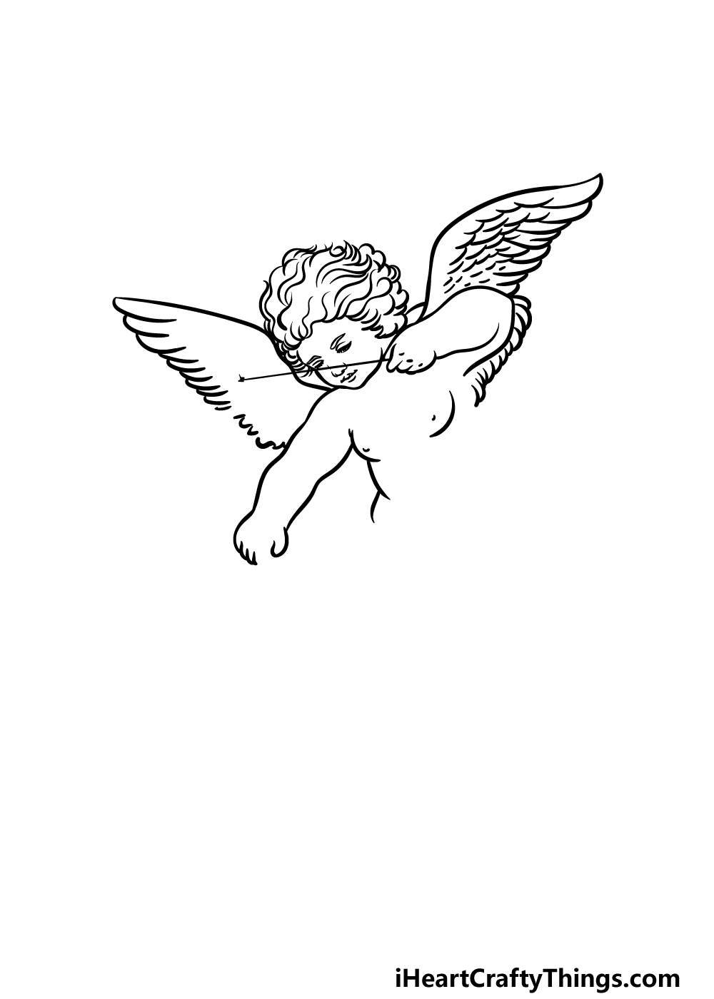 drawing cupid step 2