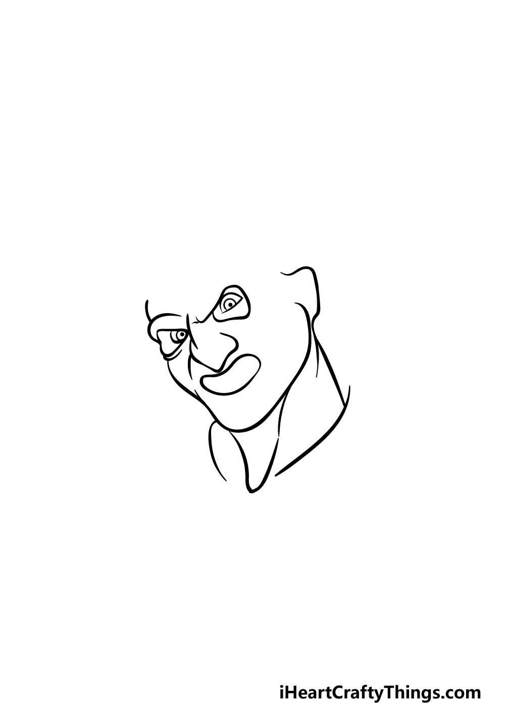 Drawing Freddy Krueger step 2