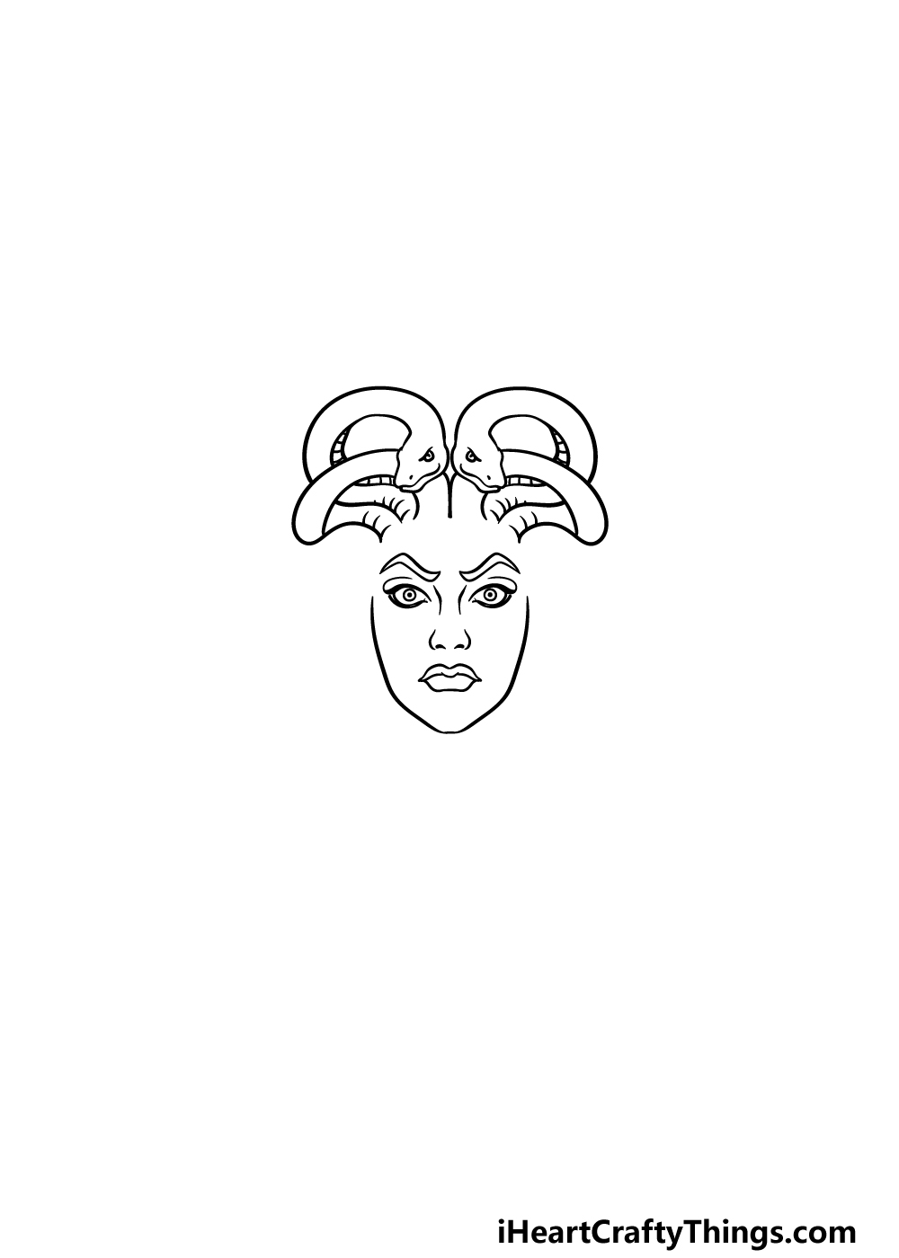 drawing Medusa step 2