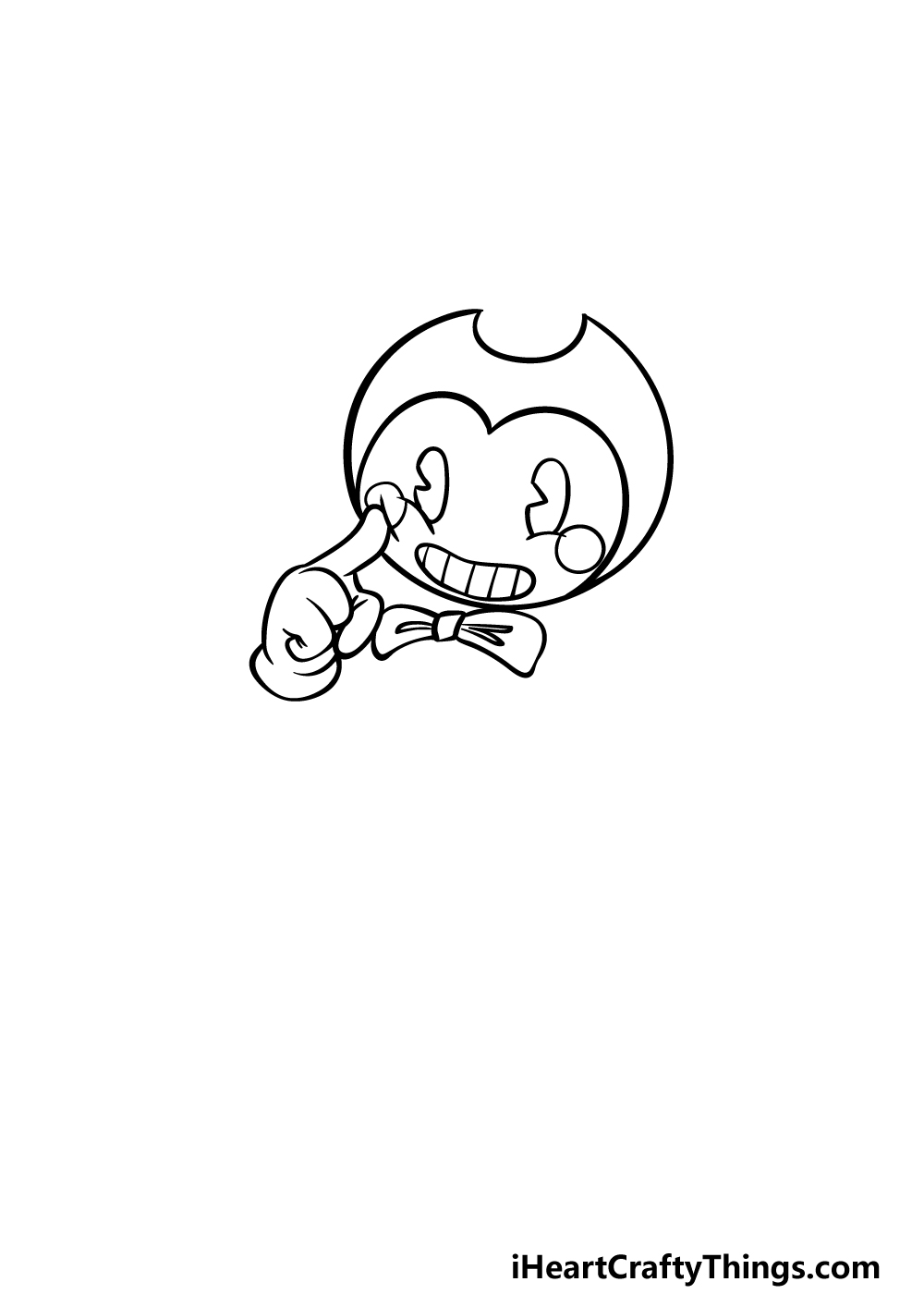 drawing Bendy step 2