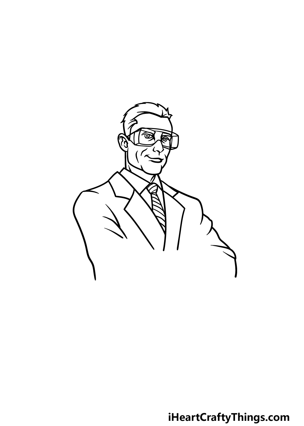 drawing a scientist step 2