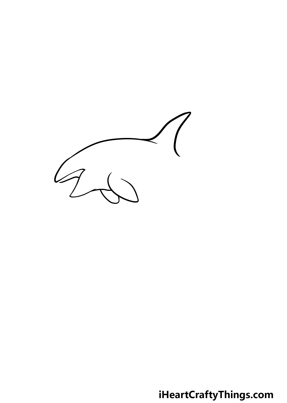drawing an orca step 2