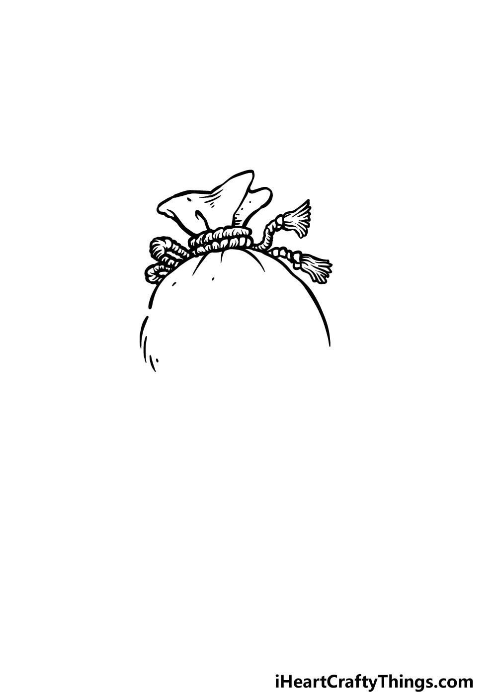 drawing a money bag step 2