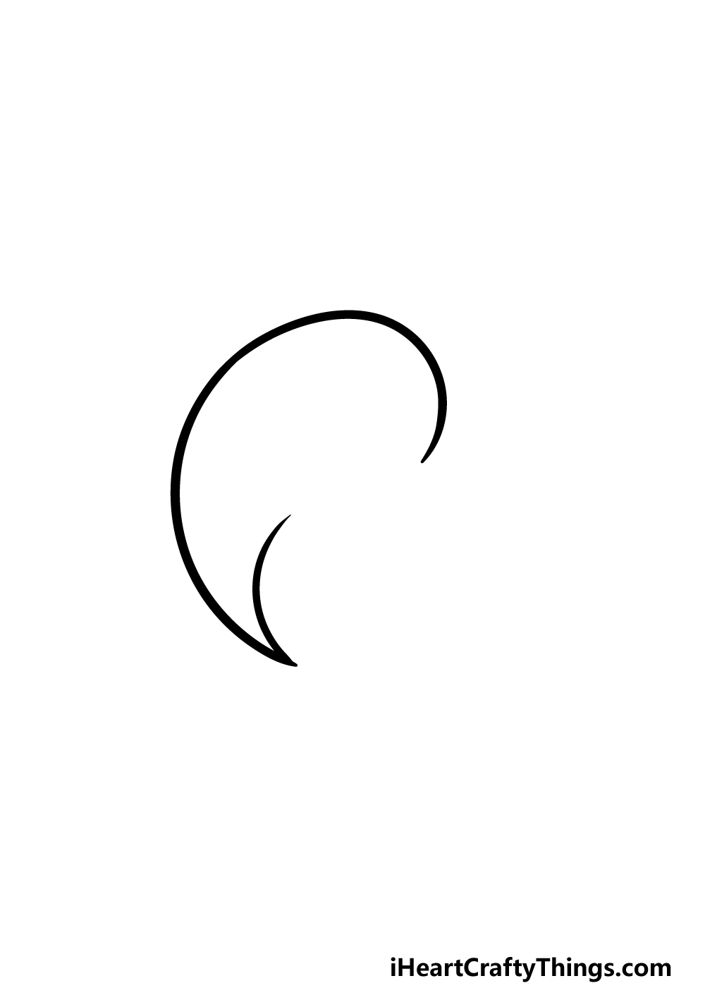 drawing Yin and Yang step 2