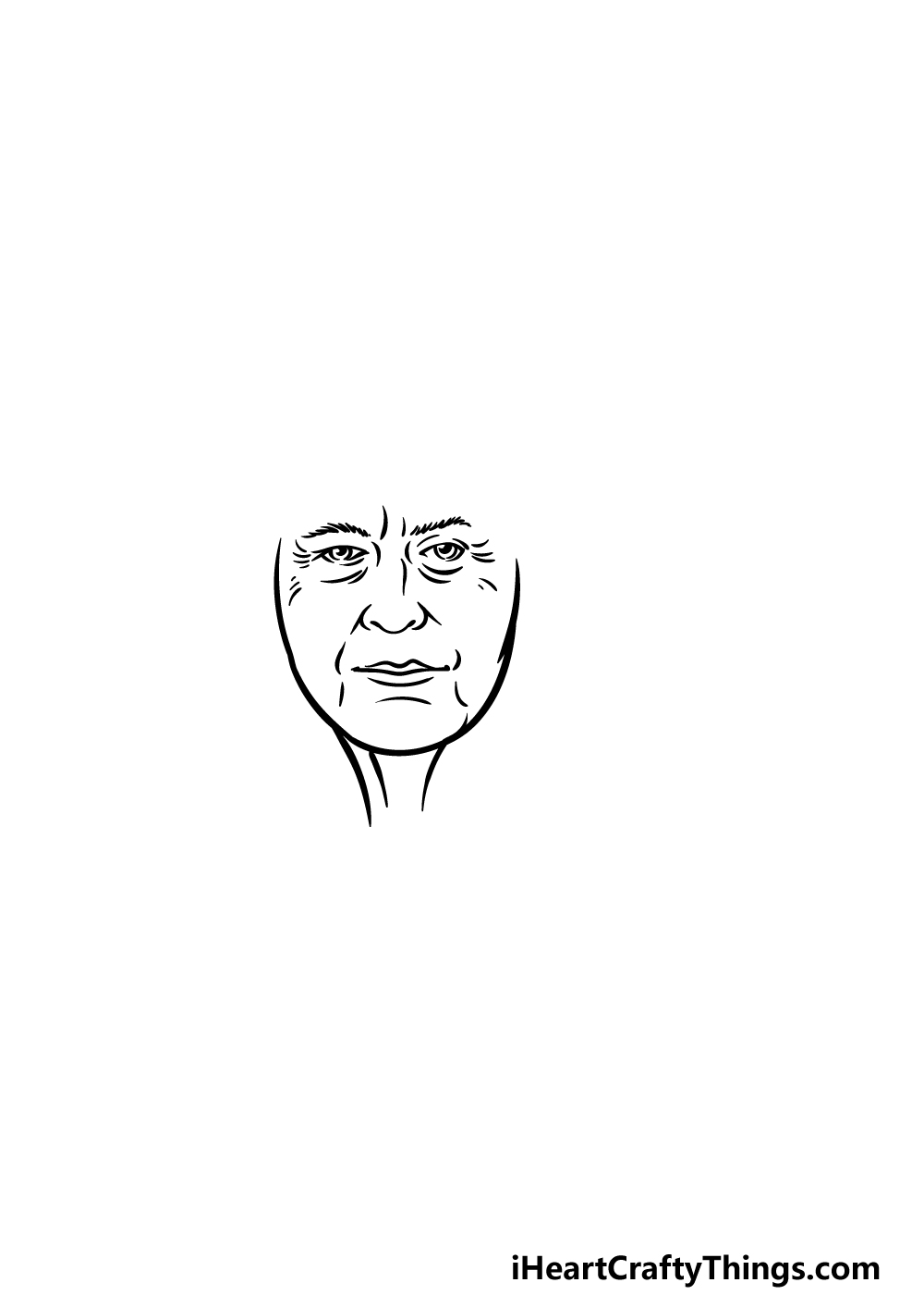 drawing the Queen step 2
