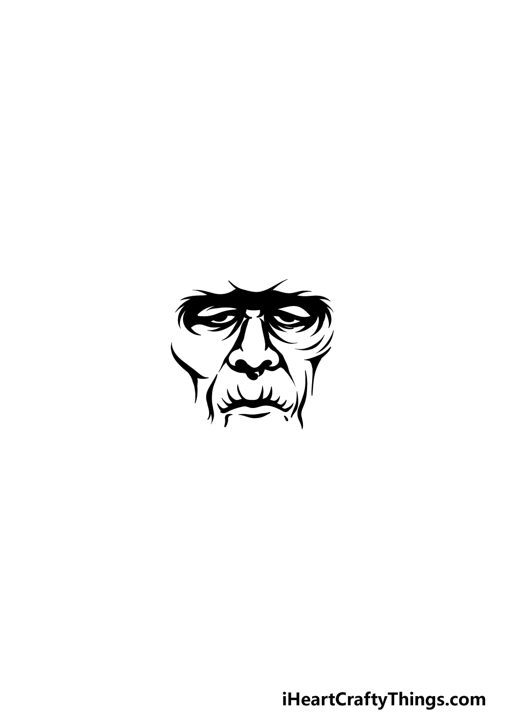 Drawing Frankenstein step 2