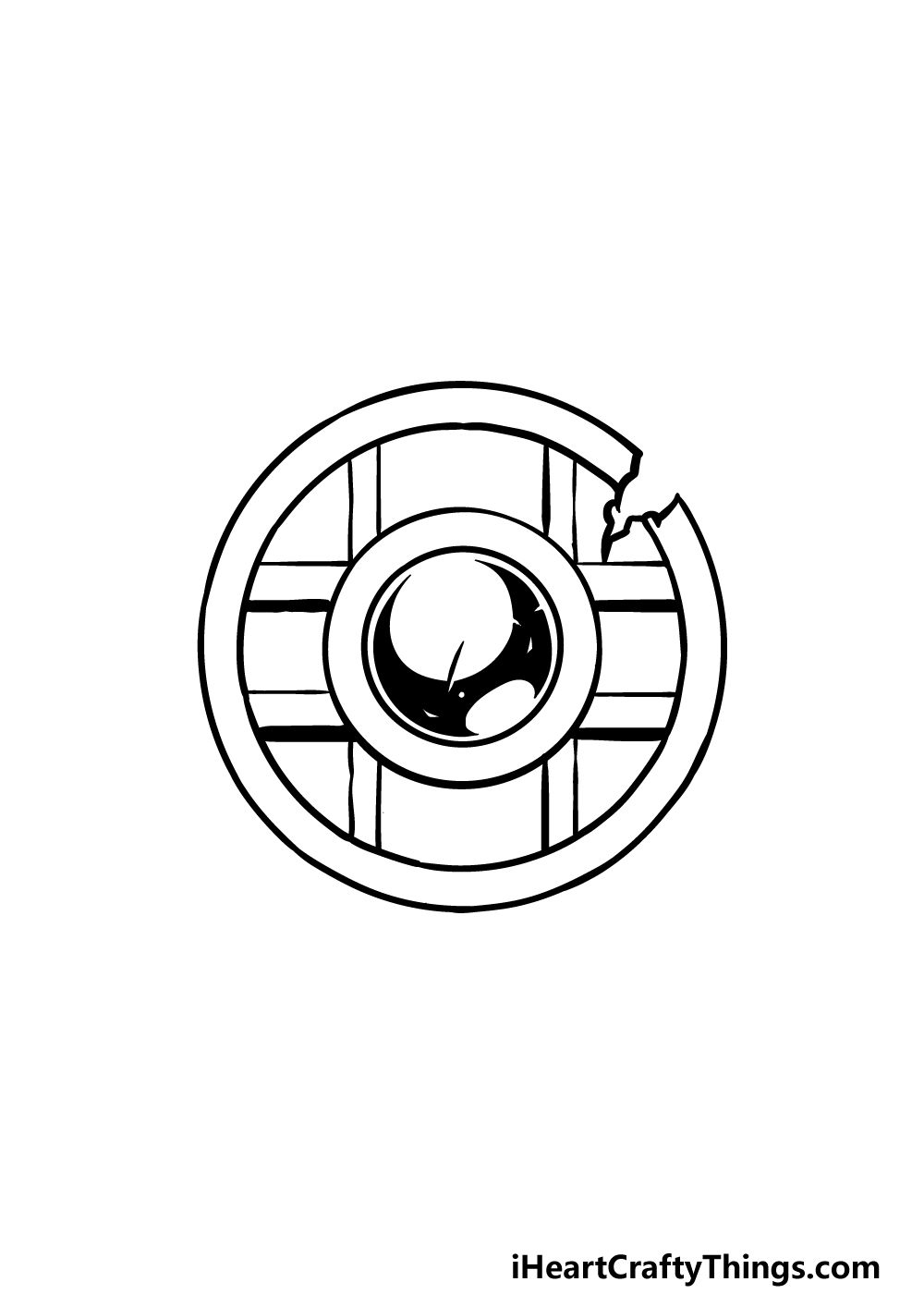 drawing a shield step 2
