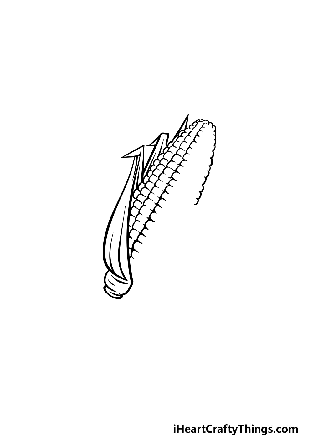 drawing a corn step 2