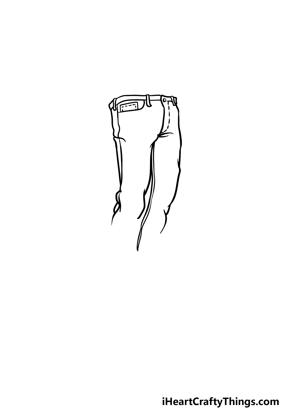 drawing jeans step 2