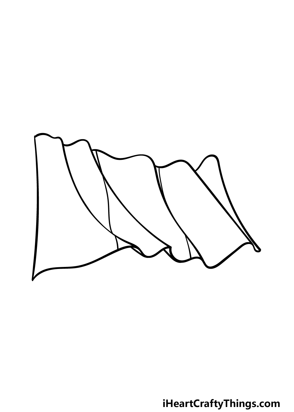 drawing Mexican flag step 3
