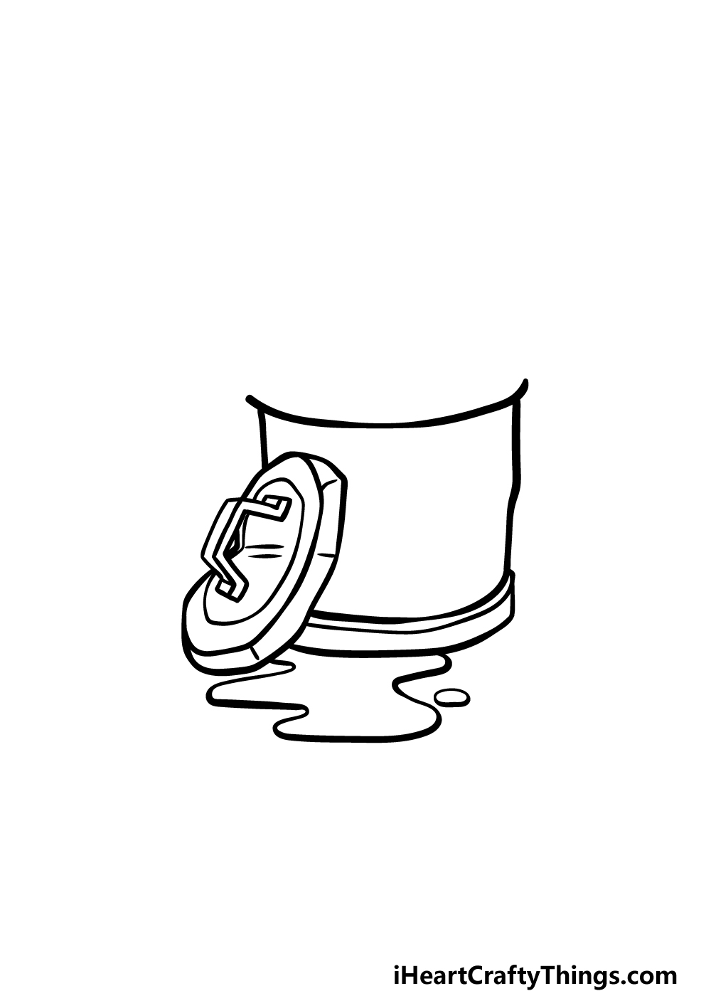 drawing a trash can step 3