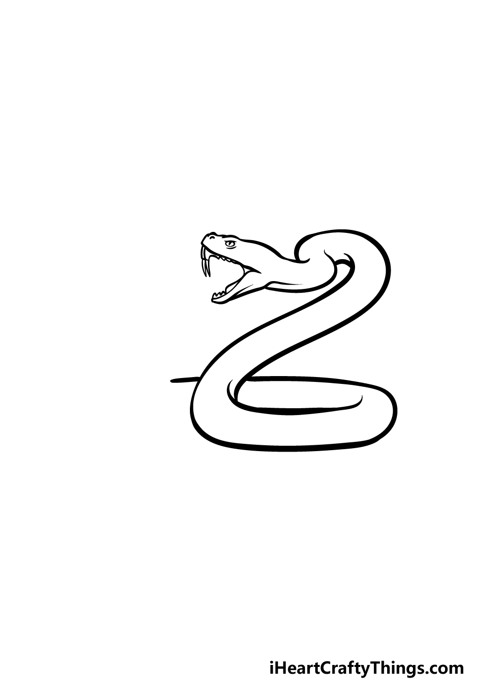 drawing a rattlesnake step 3