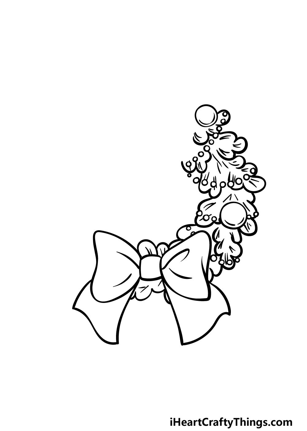 drawing a wreath step 3