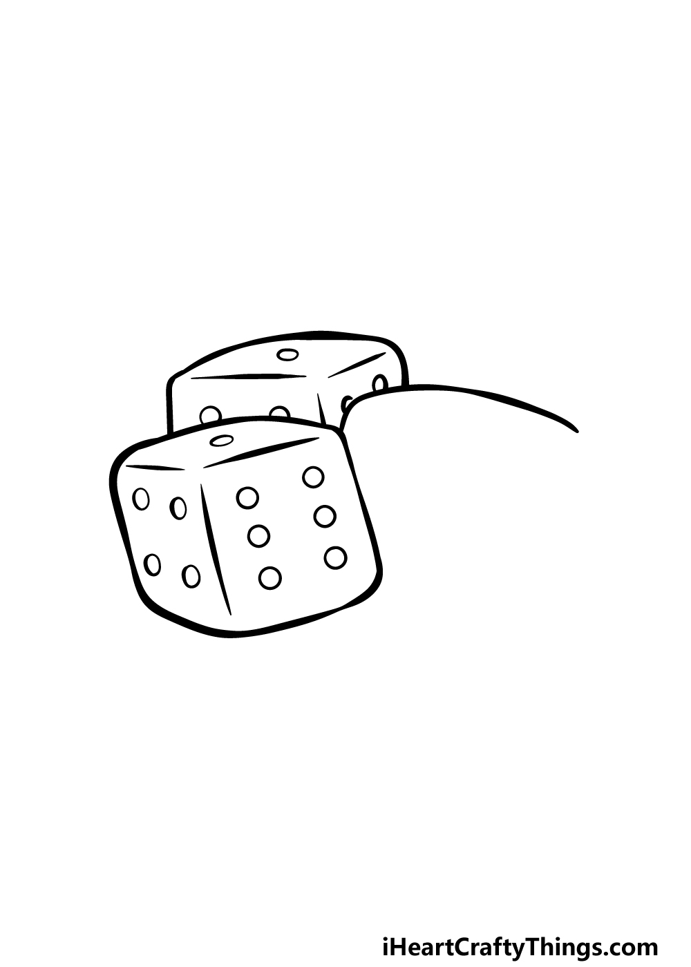 drawing the dice step 3