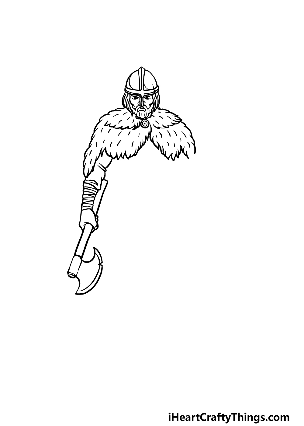drawing a viking step 3
