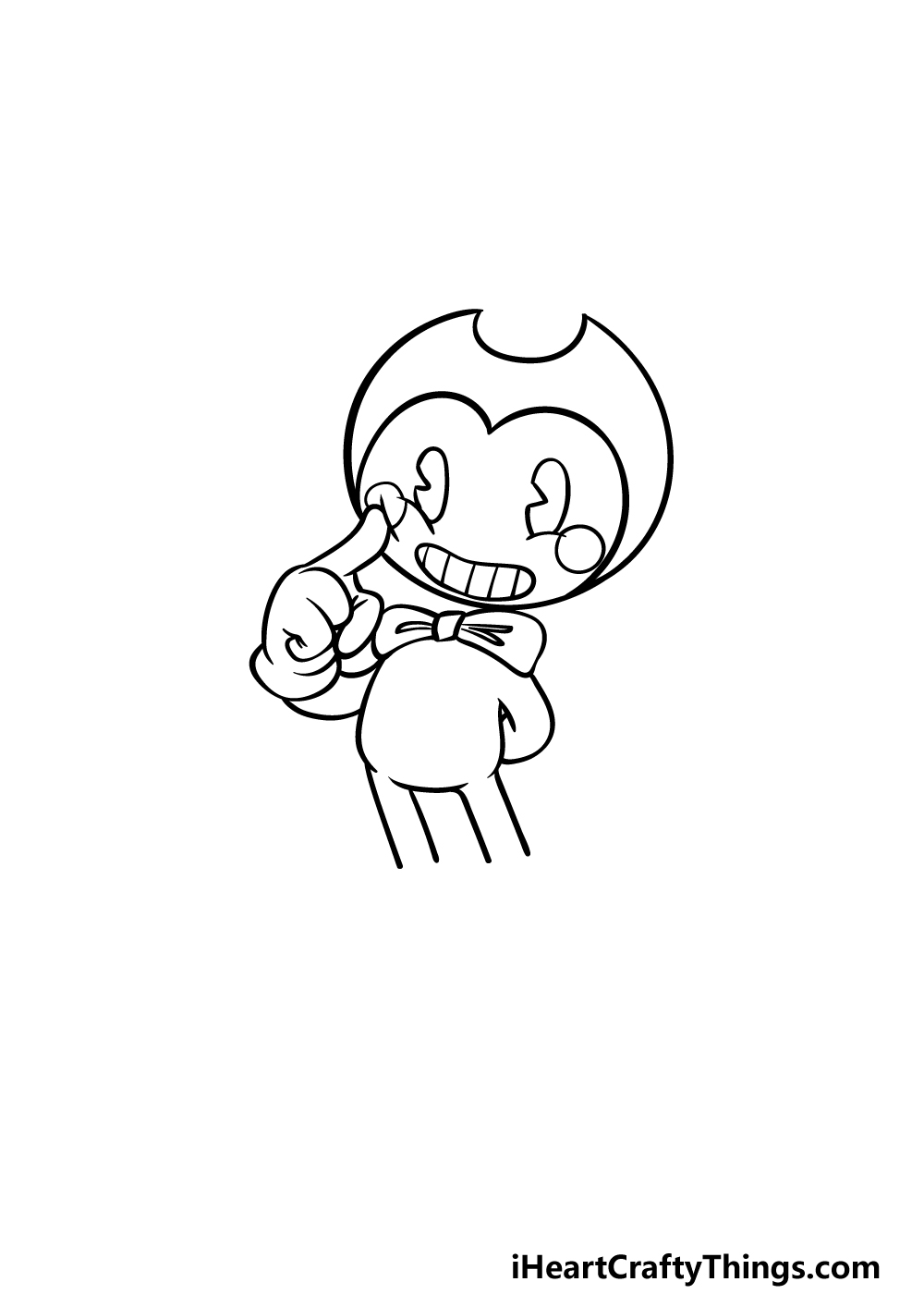drawing Bendy step 3