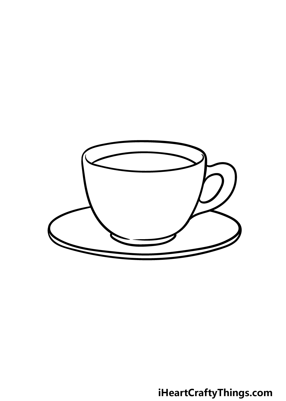drawing a tea cup step 3