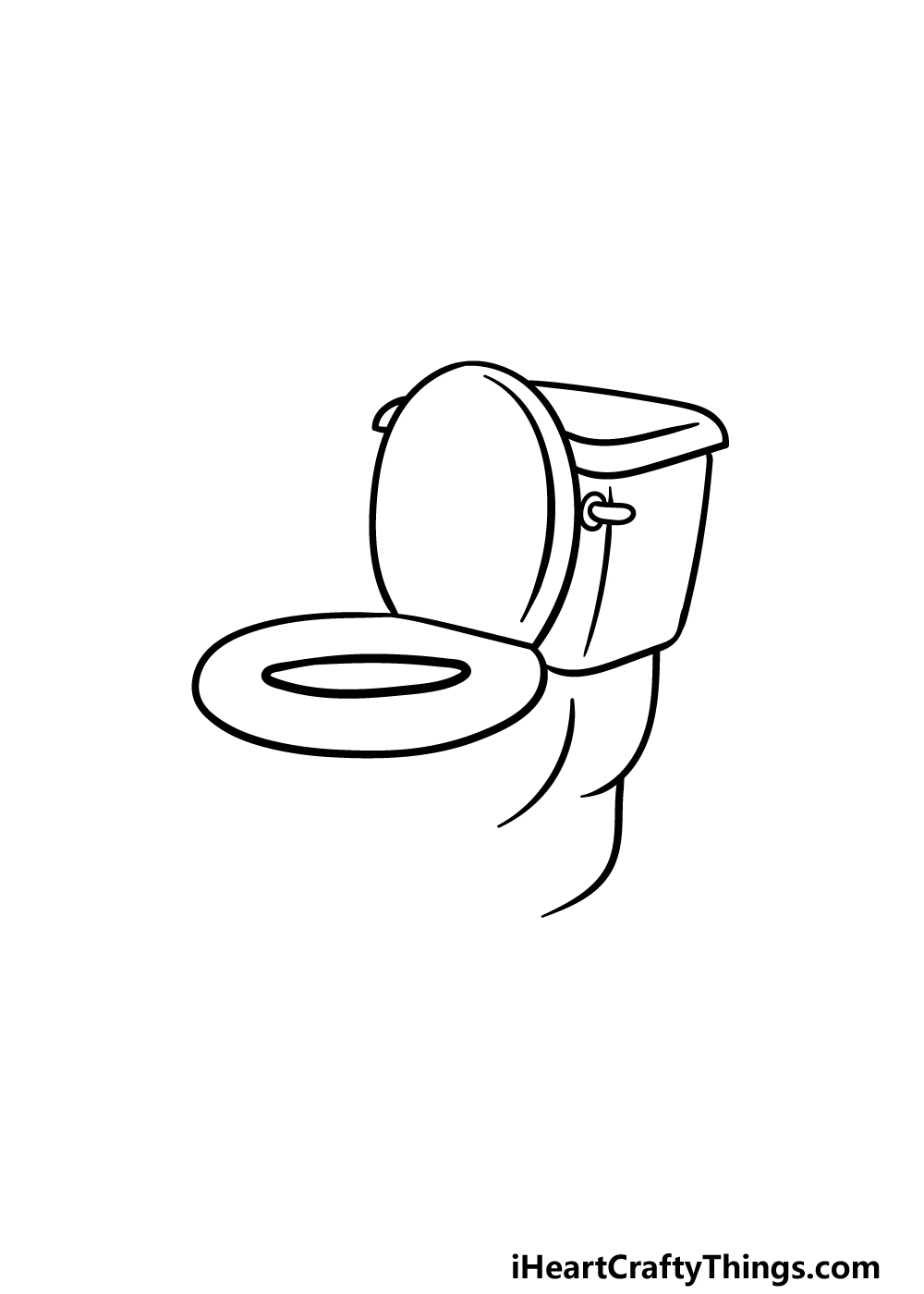 drawing a toilet step 2