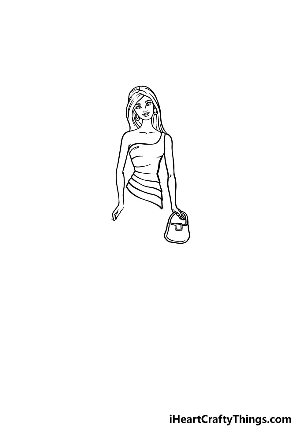 drawing Barbie step 3
