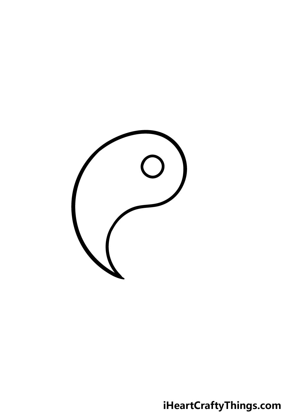 drawing Yin and Yang step 3