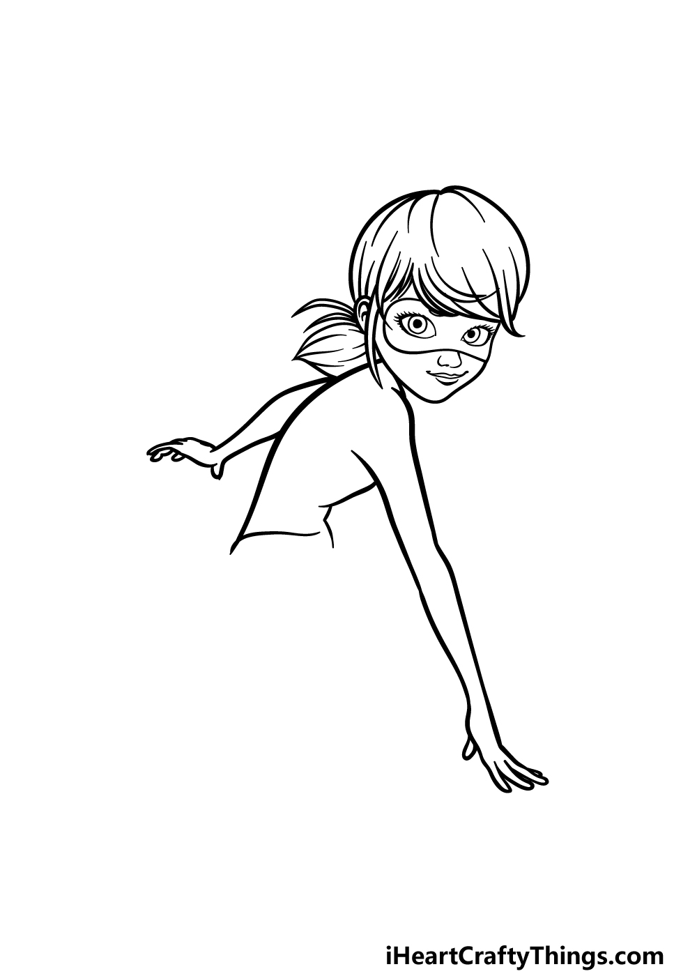 drawing Miraculous Ladybug step 3
