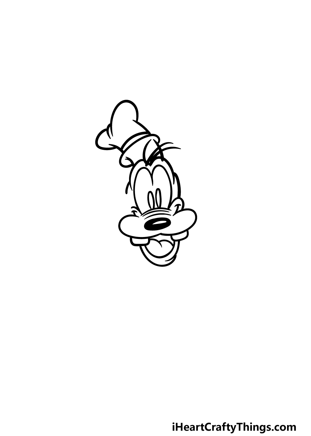 drawing Goofy step 3
