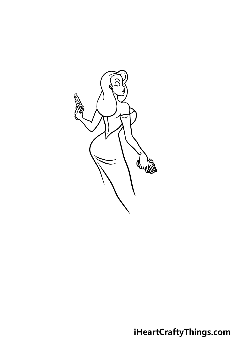 drawing Jessica Rabbit step 3