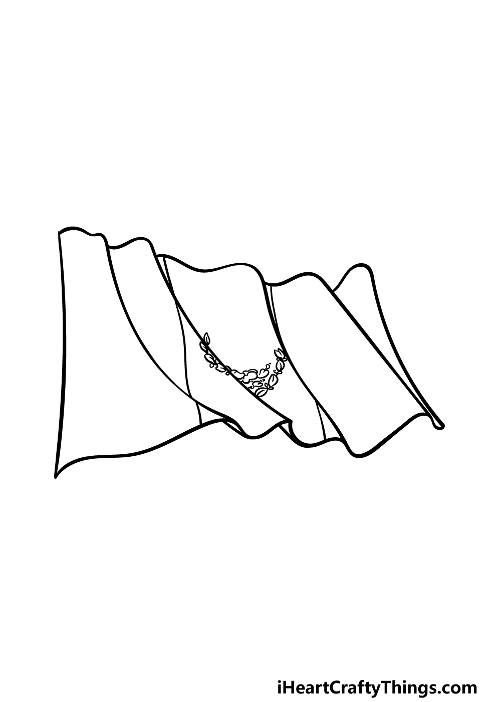 drawing Mexican flag step 4