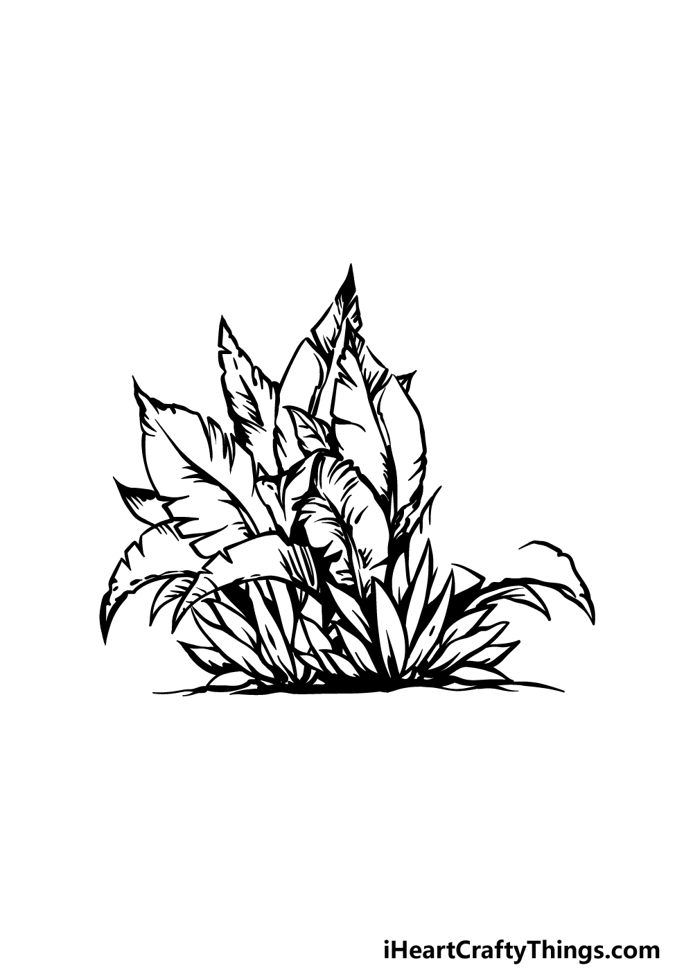 drawing a bush step 4