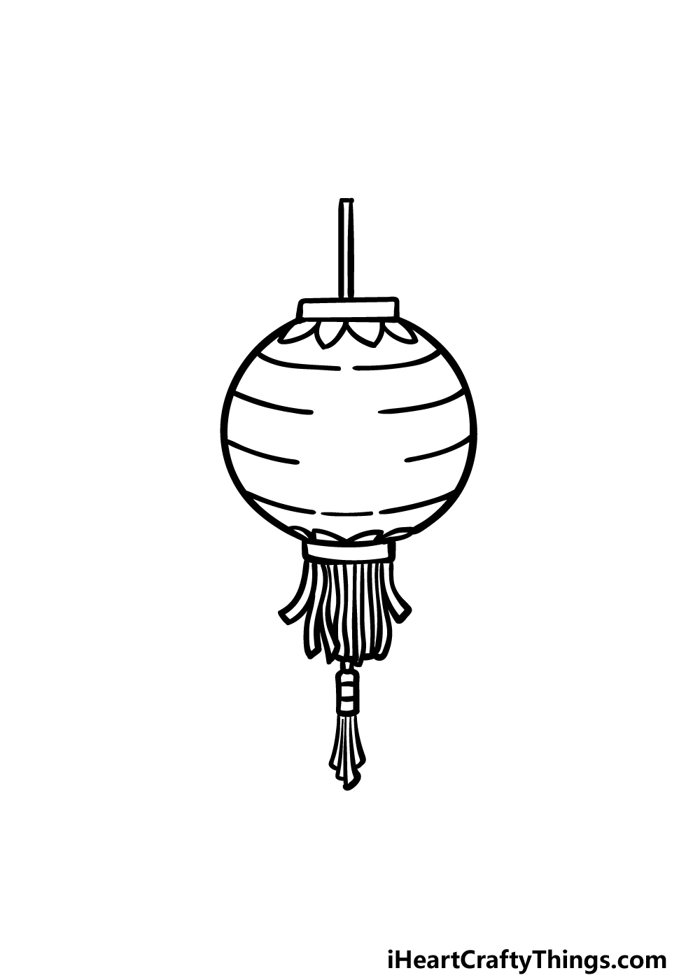 drawing a lantern step 4