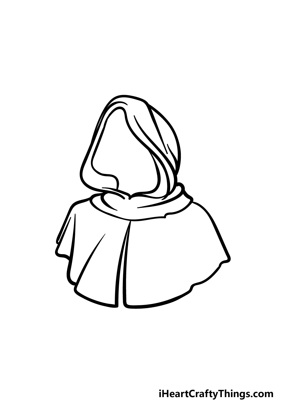 drawing a hood step 4
