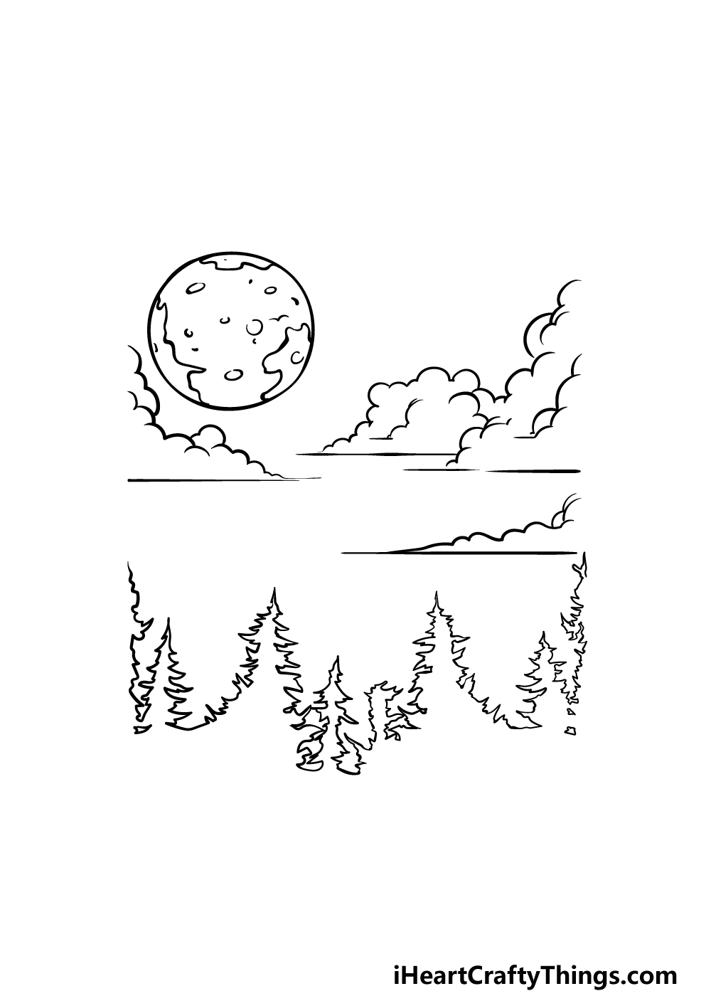 drawing sky step 4