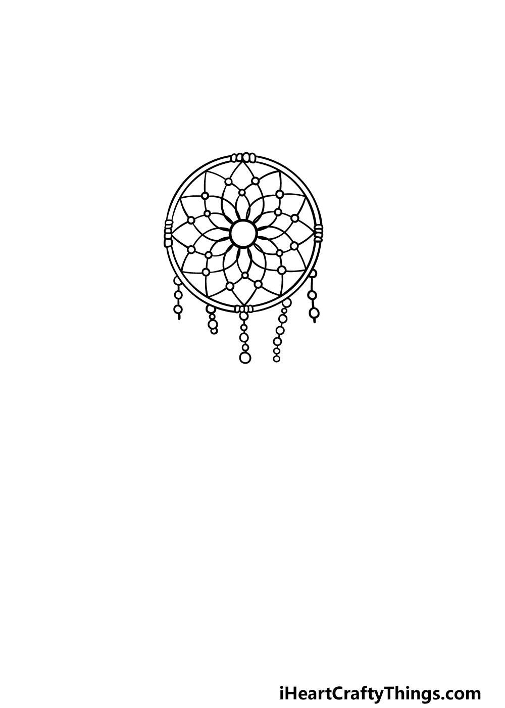 drawing dream catcher step 4