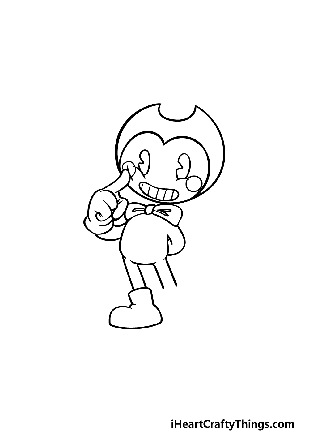 drawing Bendy step 4