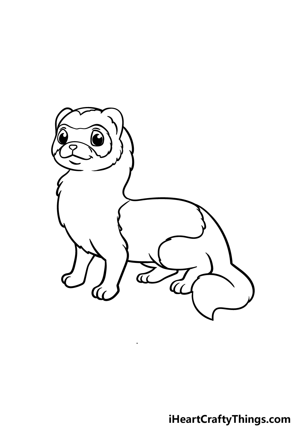 drawing a ferret step 4