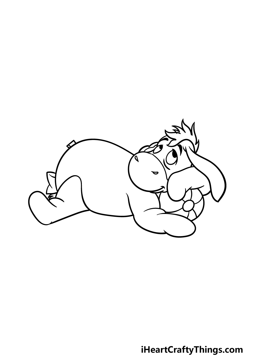 drawing Eeyore step 4