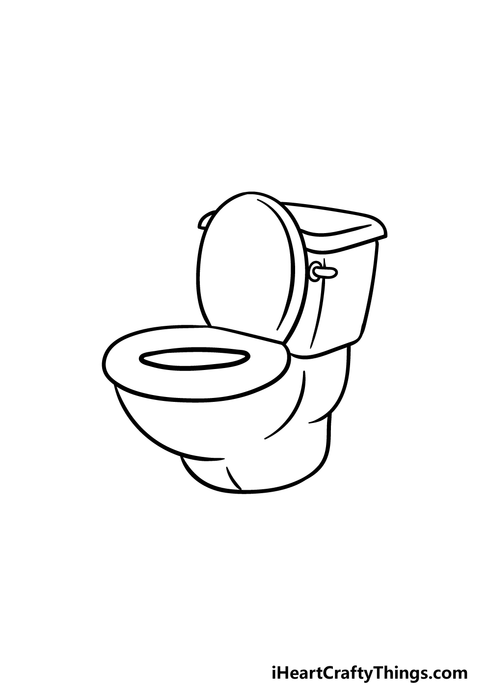 drawing a toilet step 3