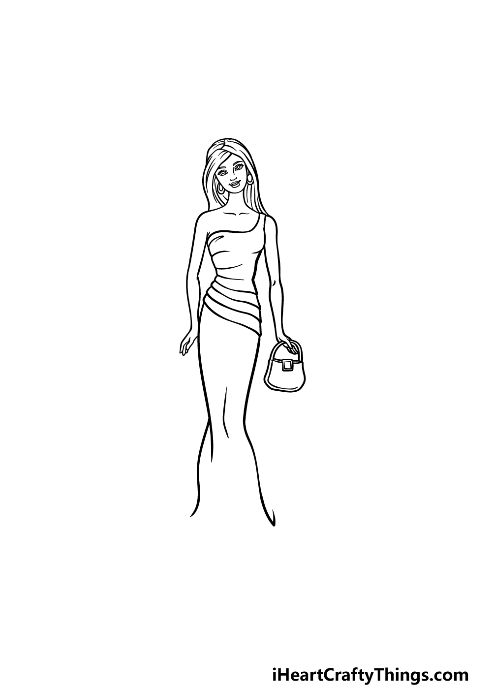 drawing Barbie step 4