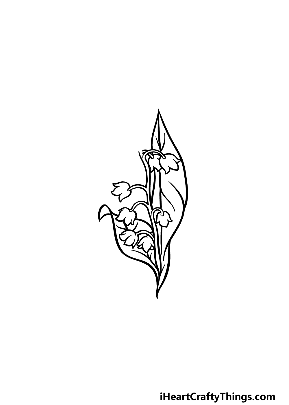 drawing lily of the valley step 4
