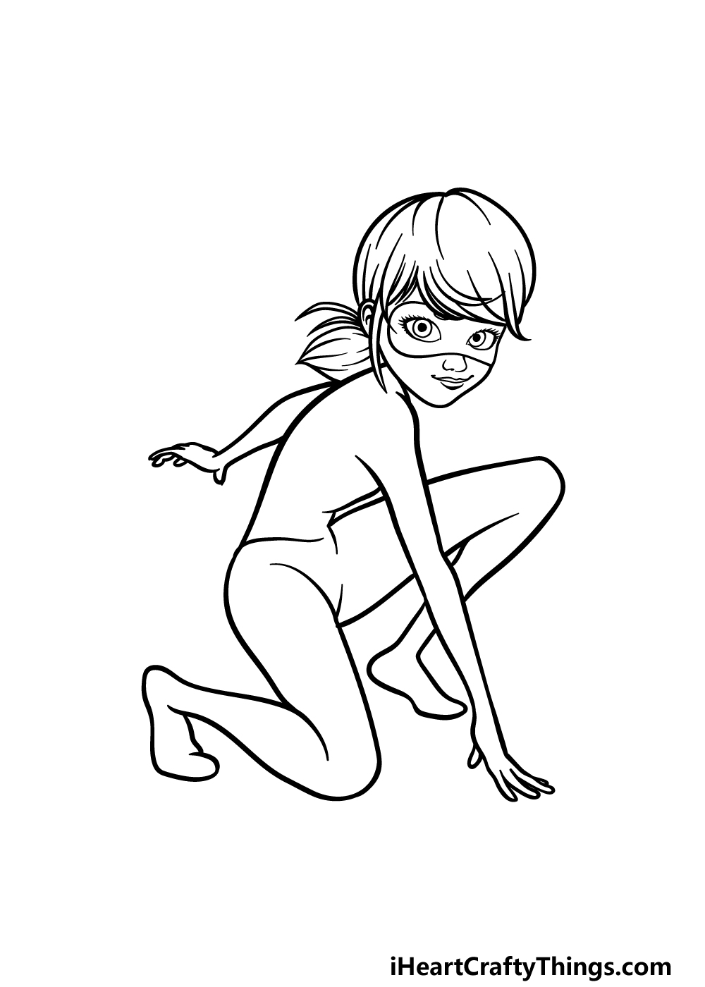 drawing Miraculous Ladybug step 4