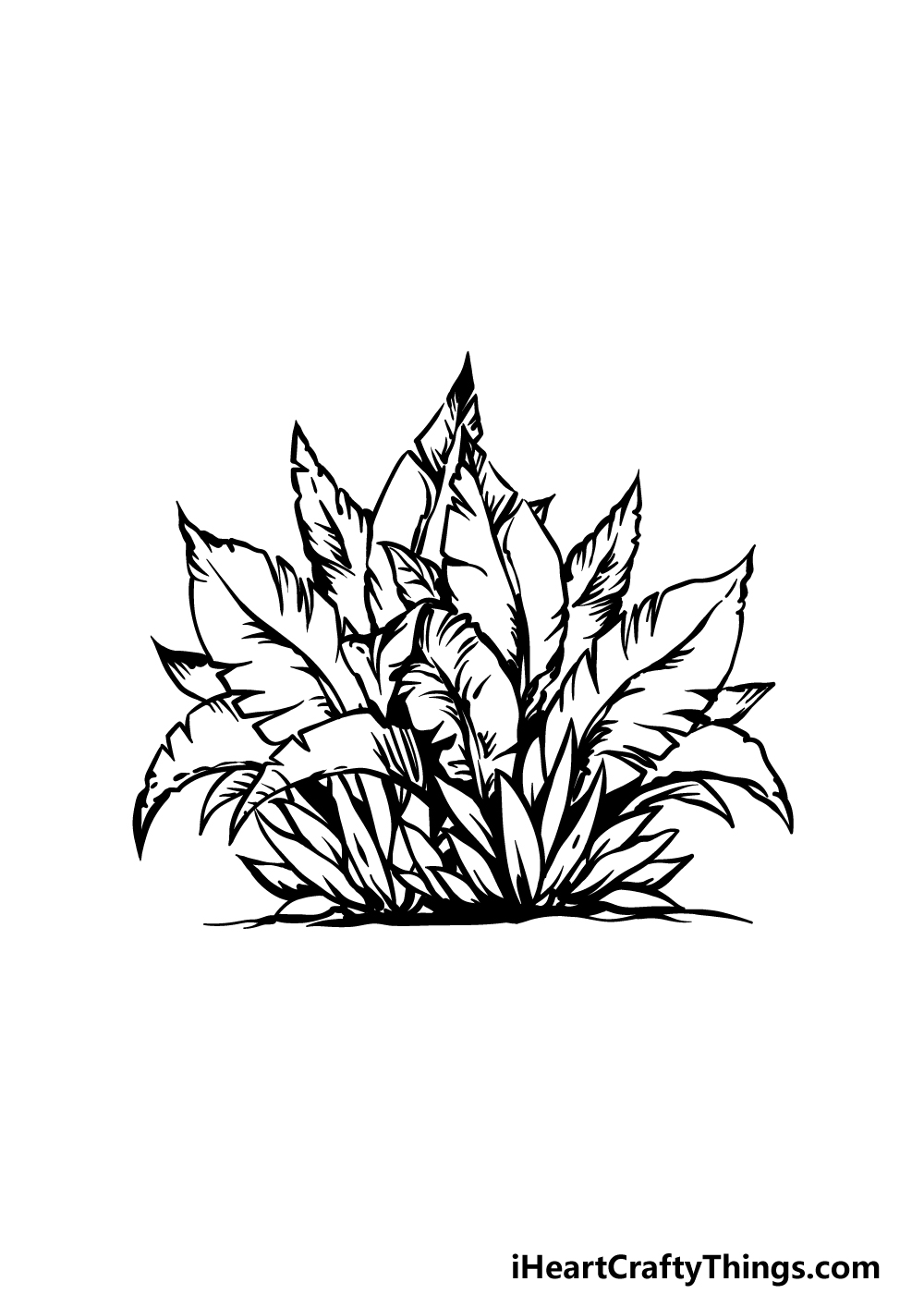 drawing a bush step 5